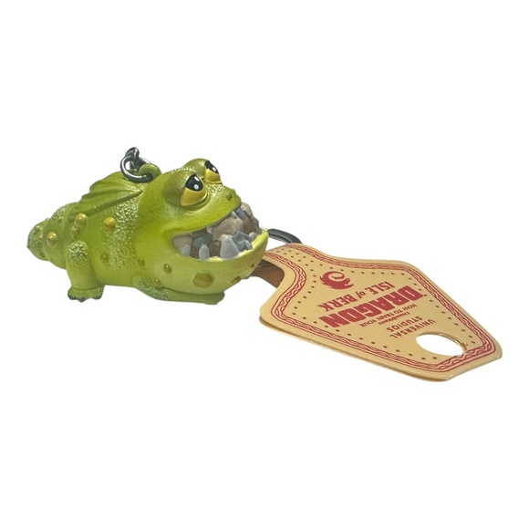 Universal Epic Universe How to Train Your Dragon Green Baby Gronkle PVC Keychain - Picture 2 of 2